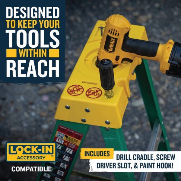 Werner 5906 6ft Type II Fiberglass Step Ladder, Single-Sided, 225 lb Load Capacity product image