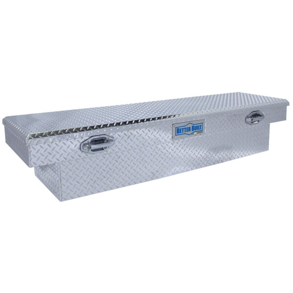 Better Built 79011016 Saddle Truck Box, 71 in, Brite Aluminum, Low Profile, Single-Lid product image