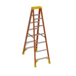 Werner 6207 7ft Type IA Fiberglass Step Ladder, Single-Sided, 300 lb Duty Rating product image