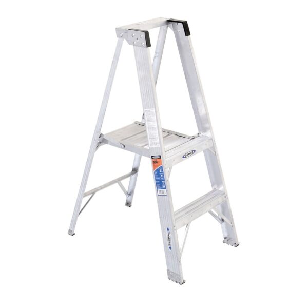 Werner P372 Aluminum Platform Ladder, 2 ft, Type IA, 8 ft Reach Height, 300 lb Duty Rating product image