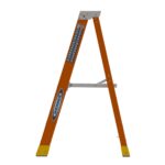 Werner P6202 2ft Fiberglass Platform Ladder, Type IA, 300 lb Duty Rating, 8 ft Reach Height product image
