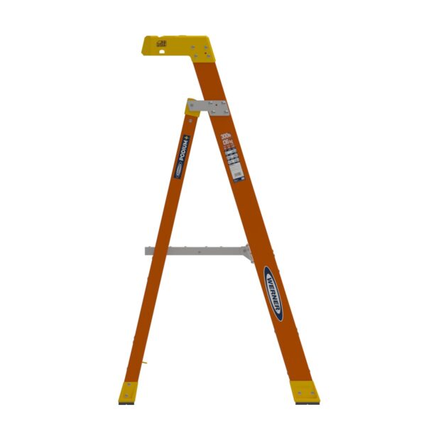 Werner PDLIA02 8ft Reach Fiberglass Podium+ Ladder, 2 ft Type IA, 300 lb Capacity product image