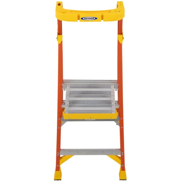 Werner PD6202 8ft Reach Fiberglass Podium Ladder, 2ft Platform, Type IA 300 lb product image