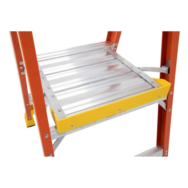 Werner PD6202 8ft Reach Fiberglass Podium Ladder, 2ft Platform, Type IA 300 lb product image