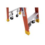 Werner PD6202-4C 8ft Reach Fiberglass Podium Ladder with Casters, Type IA, 2ft Platform Height product image