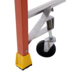 Werner PD6202-4C 8ft Reach Fiberglass Podium Ladder with Casters, Type IA, 2ft Platform Height product image