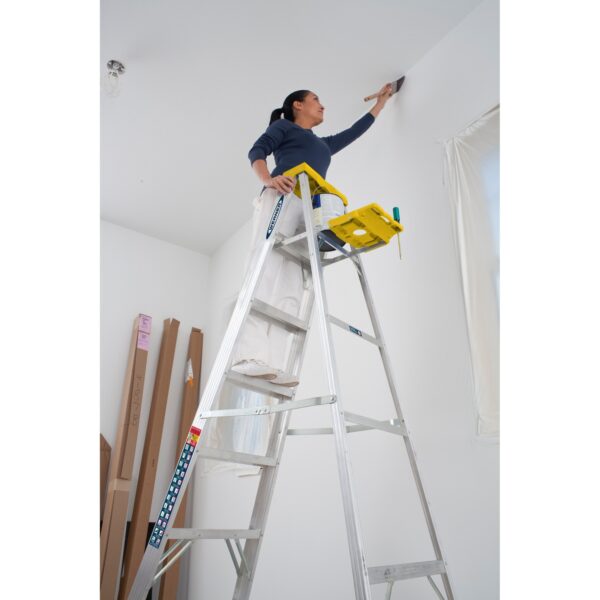 Werner 368 8ft Type I Aluminum Step Ladder, Single-Sided, 250 lb Duty Rating product image