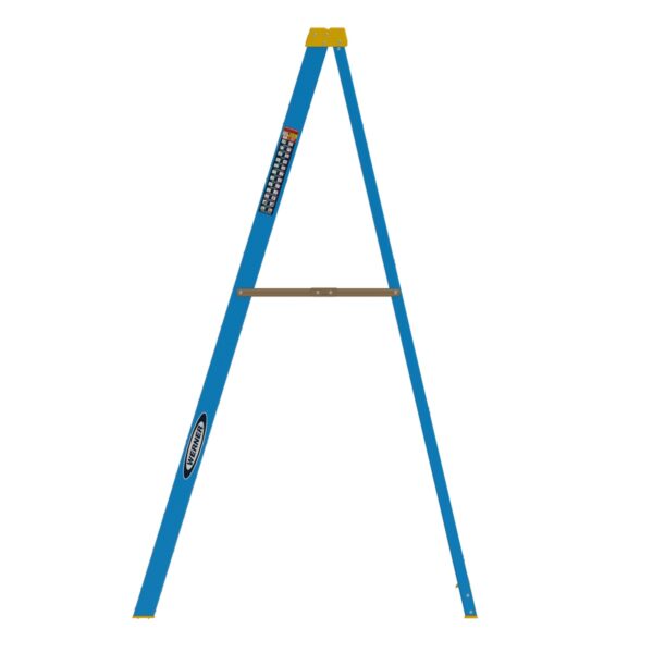Werner 6008 8ft Type I Fiberglass Step Ladder, Single-Sided, 250 lb Duty Rating product image