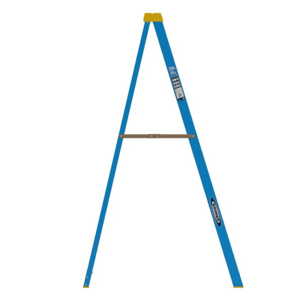 Werner 6008 8ft Type I Fiberglass Step Ladder, Single-Sided, 250 lb Duty Rating product image