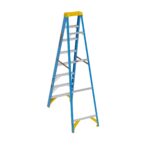 Werner 6008 8ft Type I Fiberglass Step Ladder, Single-Sided, 250 lb Duty Rating product image