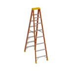 Werner 6108 8ft Type IA Fiberglass Step Ladder, Single-Sided, 300 lb Load product image