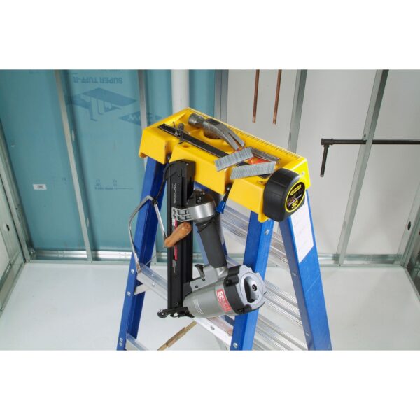 Werner OBCN08 8ft Type IAA Fiberglass Contractor JobStation Step Ladder, 375 lb Duty Rating product image