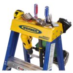 Werner OBCN08 8ft Type IAA Fiberglass Contractor JobStation Step Ladder, 375 lb Duty Rating product image