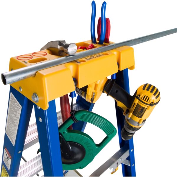 Werner OBEL08 8ft Type IAA Fiberglass Electricians JobStation, Single-Sided, Blue product image