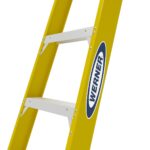Werner 6308 8ft Type IAA Fiberglass Step Ladder, Single-Sided, Yellow product image
