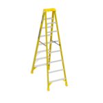 Werner 6308 8ft Type IAA Fiberglass Step Ladder, Single-Sided, Yellow product image