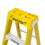 Werner 6308 8ft Type IAA Fiberglass Step Ladder, Single-Sided, Yellow product image