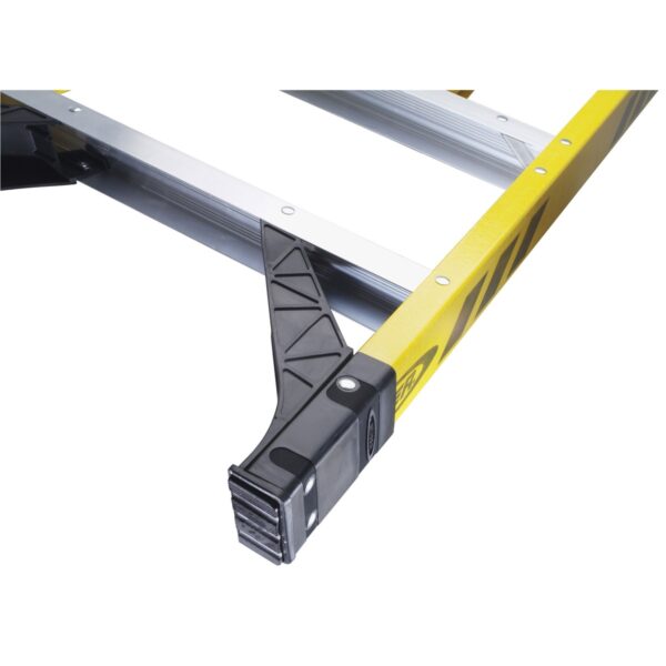 Werner 7308 8ft Type IAA Fiberglass Step Ladder, Single-Sided, Yellow, 375 lb Duty Rating product image