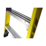 Werner 7308S 8ft Type IAA Fiberglass Step Ladder with Shelf, Single-Sided, 375 lb Duty Rating product image