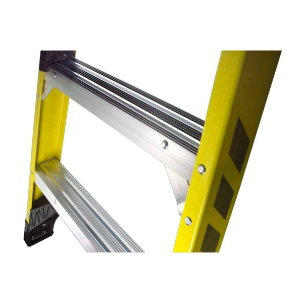 Werner 7308S 8ft Type IAA Fiberglass Step Ladder with Shelf, Single-Sided, 375 lb Duty Rating product image