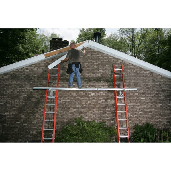 Werner PA208 Aluminum Extension Plank, 8 ft to 13 ft, 250 lb Capacity, 26 in W x 2.5 in H product image