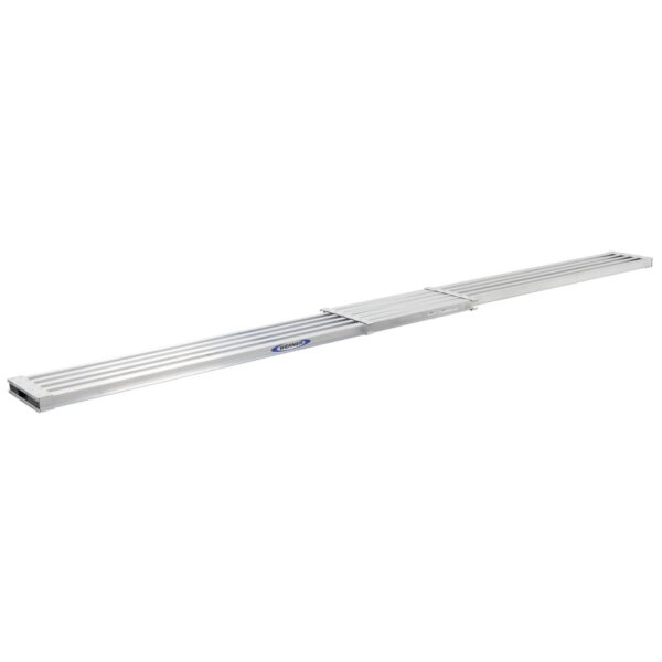 Werner PA208 Aluminum Extension Plank, 8 ft to 13 ft, 250 lb Capacity, 26 in W x 2.5 in H product image