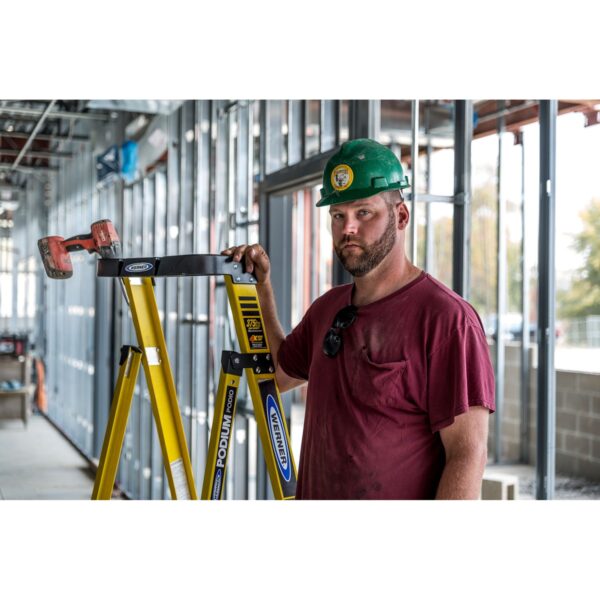 Werner PDIA03 3ft Fiberglass Podium Ladder, Type IA, 300 lb Load, 9 ft Reach product image