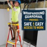 Werner PD6203 9ft Reach Fiberglass Podium Ladder, 3ft Platform, Type IA 300 lb product image