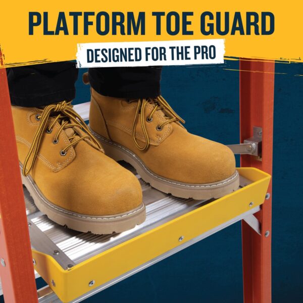 Werner PD6203 9ft Reach Fiberglass Podium Ladder, 3ft Platform, Type IA 300 lb product image