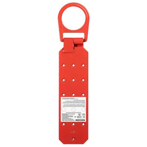 Werner A210400 Plated Steel Roof Anchor with D-Ring, Red, 16 in Length product image