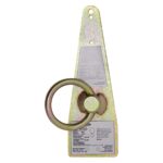 Werner A216400 Steel Bull Ring Anchorage Connector, Zinc Plated, Gold, 12 in L product image