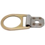 Werner A330000 Steel D-Ring Anchorage Connector, Gold, Reusable, Meets ANSI Z359.18/OSHA product image