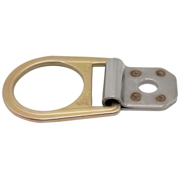 Werner A330000 Steel D-Ring Anchorage Connector, Gold, Reusable, Meets ANSI Z359.18/OSHA product image