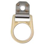 Werner A330000 Steel D-Ring Anchorage Connector, Gold, Reusable, Meets ANSI Z359.18/OSHA product image