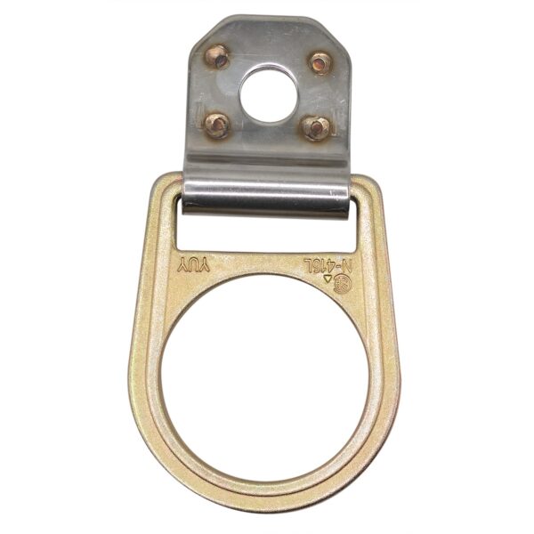 Werner A330000 Steel D-Ring Anchorage Connector, Gold, Reusable, Meets ANSI Z359.18/OSHA product image