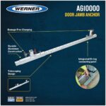 Werner A610000 Door Jamb Anchor, Adjustable 20?59 in, Silver, 18.3 lb product image