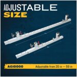 Werner A610000 Door Jamb Anchor, Adjustable 20?59 in, Silver, 18.3 lb product image