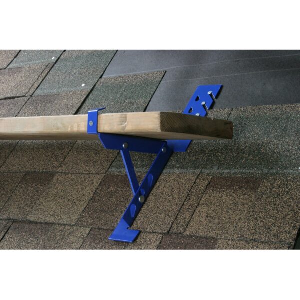 Werner ARB10-10 Adjustable Roof Bracket, Powder-Coated Steel, Blue, 10 in product image