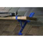 Werner ARB10-10 Adjustable Roof Bracket, Powder-Coated Steel, Blue, 10 in product image
