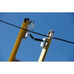 Werner 81-3 Adjustable Pole Lash, Orange, 3.96 in L x 3.96 in W x 15 in H product image