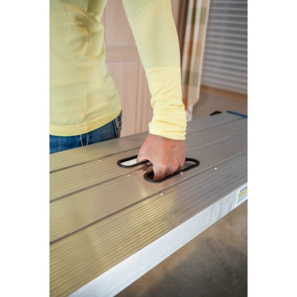 Werner AP-25 Aluminum Pro Work Platform, 300 lb Load Capacity, 50.4 in L x 15.6 in W x 3.6 in H product image