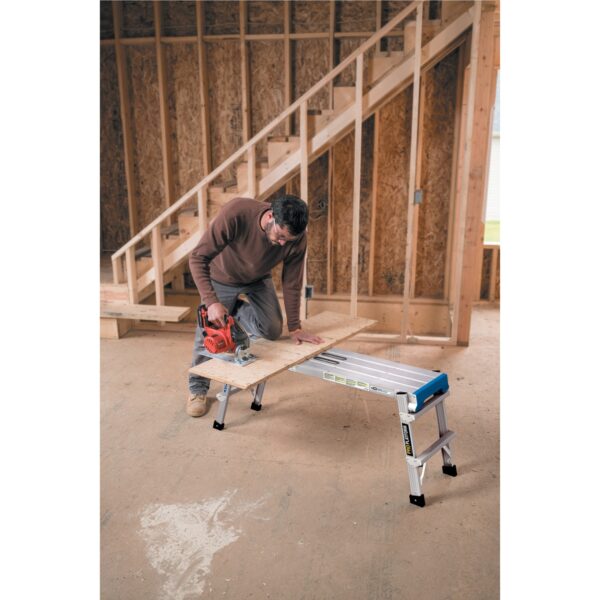 Werner AP-25 Aluminum Pro Work Platform, 300 lb Load Capacity, 50.4 in L x 15.6 in W x 3.6 in H product image