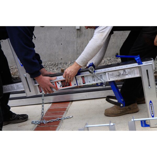 Werner PJ-100 Aluminum Pump Jack, 27.8 in L x 22.8 in W x 9.6 in H, 35 lb product image