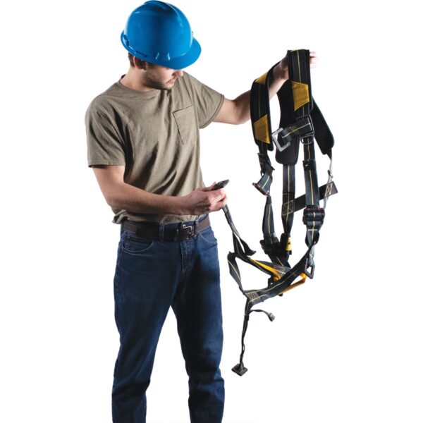 Werner H934105 Arc Flash Construction Harness, Back/Hip D-Rings, Dielectric Pass Thru Leg Buckles, XXL product image