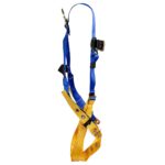 Werner H412002XQC BaseWear Standard Back D-Ring Harness, QC Chest, Tongue Buckle Legs, M/L, Blue/Yellow product image