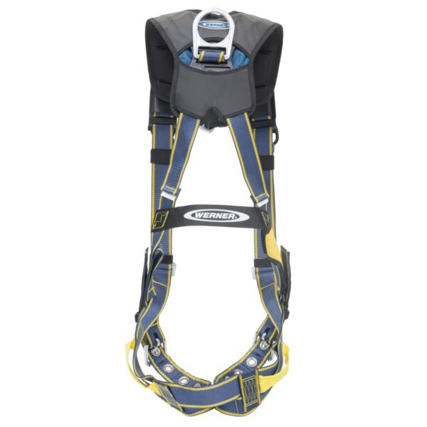 Werner H112002 Blue Armor Standard Back D-Ring Harness, M/L, Quick-Connect Chest, Tongue-Buckle Legs product image