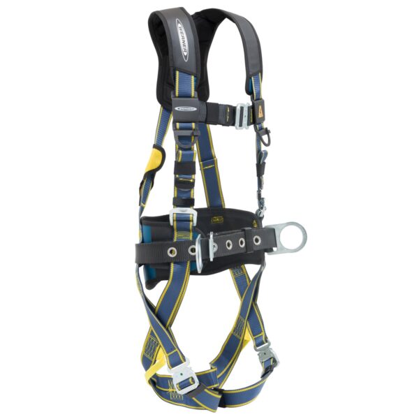 Werner H133102 Blue Armor Construction Harness, 3 D-Rings, Quick-Connect Buckles, Size M/L product image