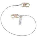 Werner C161106 Cable Positioning Lanyard, 6 ft, 1/4 in Vinyl-Coated Steel Cable, Snap Hooks product image