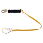 Werner C311220 Free Fall Lanyard, 12 ft Free Fall/400 lb 6 ft Free Fall, Snap Hook to Rebar Hook, Single Leg product image