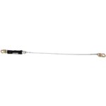 Werner C361120LE 6ft Single Leg Cable Leading Edge Lanyard, DCELL Shock Pack, 1/4 in Vinyl-Coated Cable, Snap Hook product image